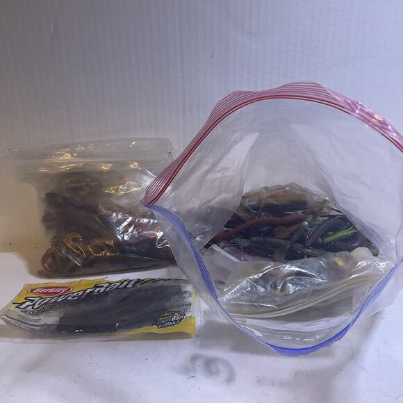 VTG HUGE Branded Fish Tackle Lot Lures Rampala NOS Hooks, Weights Leaders Flies - Picture 7 of 16